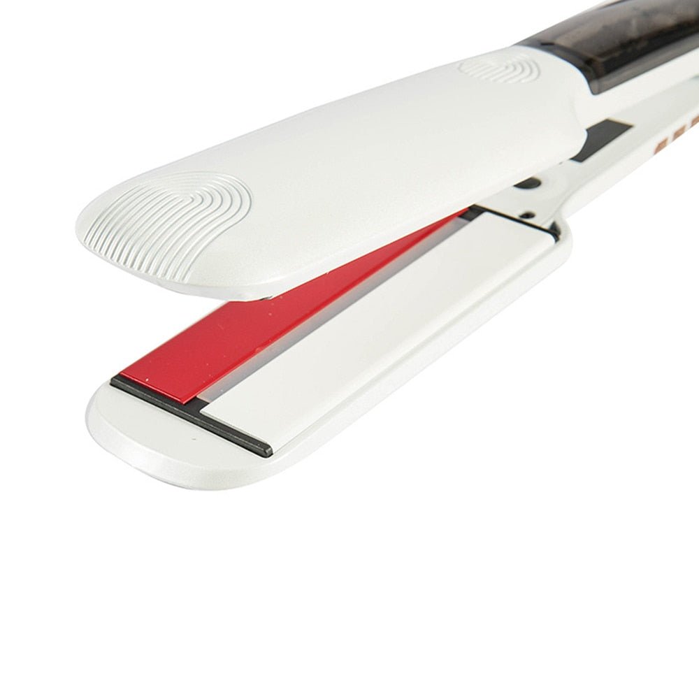 Professional Steam Hair Straightener with Infrared Flat Iron Ceramic Plates