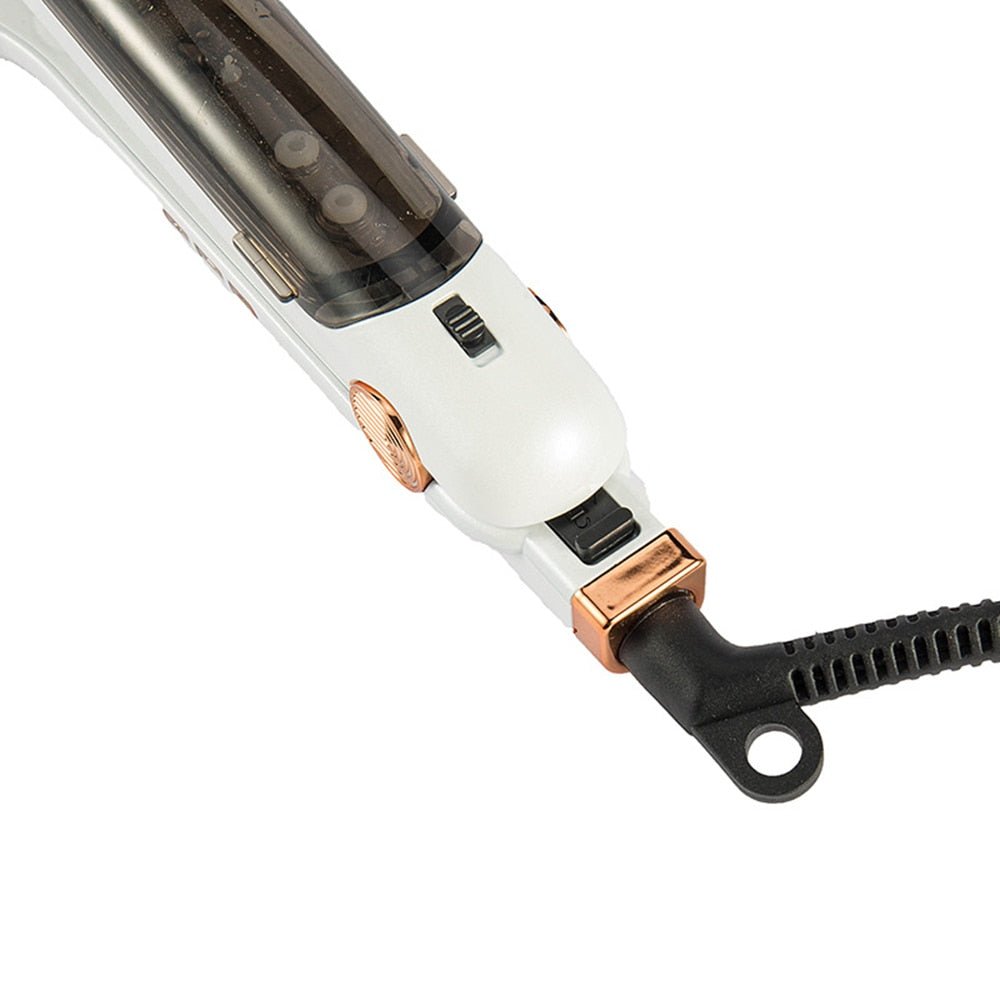 Professional Steam Hair Straightener with Infrared Flat Iron Ceramic Plates